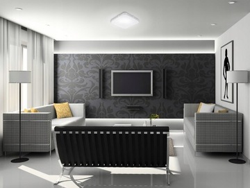 LAMPA PLAFON LED 72W DEKORACYJNY Z EFEKTEM GWIAZD CCT + PILOT REGULACJA