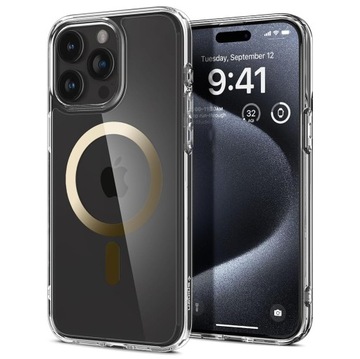 Bezbarwne Etui SPIGEN Ultra Hybrid MagSafe Case do iPHONE 15 PRO, Plecki