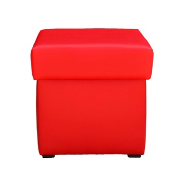 Pufa kwadratowa otwierana kostka Duo Color 40x40 eko skóra skaj