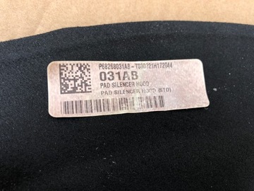 DODGE RAM 1500 19- 2019-2024 5.7 TLUMENÍ KAPOTY 68268031AB ORIGINÁLNÍ
