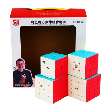 QiYi Zestaw Kostek 2x2 + 3x3 + 4x4 + 5x5 Kolorowa