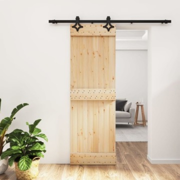 DRZWI PRZESUWNE Z OSPRZĘTEM 70X210CM LITE DREWNO SOSNOWE