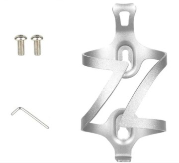 КЛЕТКА ДЛЯ БУТЫЛКИ, ДЕРЖАТЕЛЬ ДЛЯ ВЕЛОСИПЕДА, АЛЮМИНИЙ - СЕРЕБРЯНЫЙ