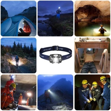 МОЩНЫЙ X13 USB-СВЕТОДИОДНЫЙ ФАР ГАРОЛЬНЫЙ ФАР 6-РЕЖИМНЫЙ С ДАТЧИКОМ