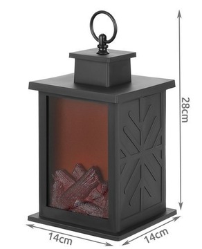 КАМИН СВЕТОДИОДНЫЙ ФОНАРЬ С ОГНЕМ, ДВИЖУЩИМСЯ 3D ПЛАМЕНЕМ