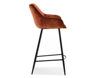 ВЕЛУРОВАЯ ПРИСТАВКА СО СТЕГАНЫМ СИДЕНЬЕМ, LUCENA, МЕДЬ