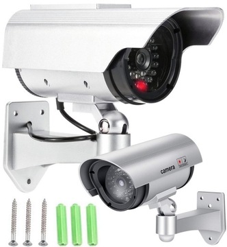 ATRAPA KAMERY IR LED KAMERA ZEWNĘTRZNA Z DIODĄ WODOODPORNA DO FIRMY DOMU