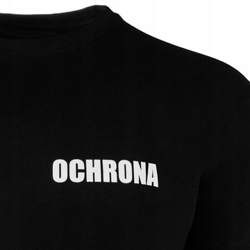 Koszulka T-shirt "Ochrona" - czarna S