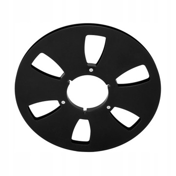 КАТУШКА ДЛЯ ЗАПИСИ 1/4 10,5 ДЮЙМА, 6 ОТВЕРСТИЙ, ЧЕРНАЯ