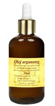 OLEJ ARGANOWY 50ml z pipetą - zimnotłoczony