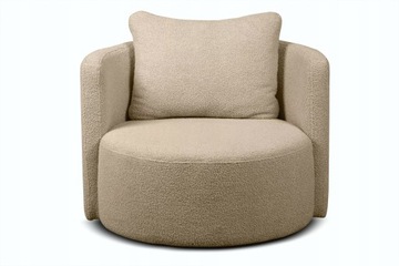 Fotel obrotowy 80x64 cm RAGGI beżowy Konsimo