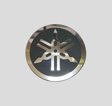 YAMAHA emblemat srebrna chrom 30 mm