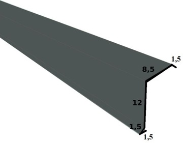 Wiatrownica górna D-MATT BUDMAT ral 7016 dł. 1,95m