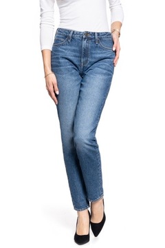 LEE spodnie jeans MOM STRAIGHT _ W28 L33