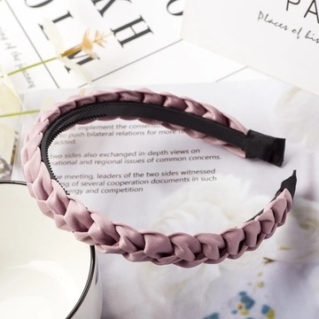 Fashion Solid Color Braid Hairbands For Women Weaving New Non-slip