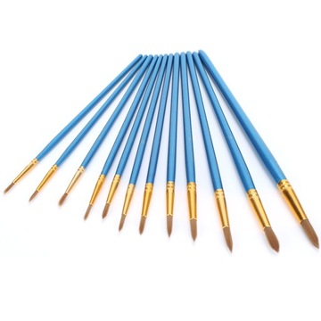 Набор кистей для рисования из 12 предметов из нейлоновой шерсти с заостренным кончиком L1