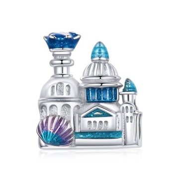 Charms Srebro 925 Pałac Marzeń Podwodny Świat Ocean Zawieszka Charms