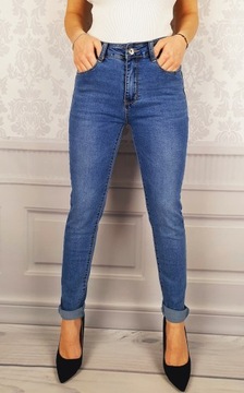 #DAMSKIE - SPODNIE - JEANS - PRZETARCIA Plus Size#