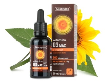 WITAMINA D3 4000 MAX KROPLE 30 ML SKOCZYLAS