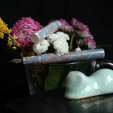 2021 Новый стиль, полимерная акриловая ручка для каллиграфии, перьевая ручка с чернильным мешком