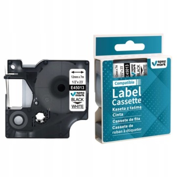 Лента для принтера DYMO D1 45013 12мм x 7м БЕЛАЯ S0720530 LabelManager 5шт.