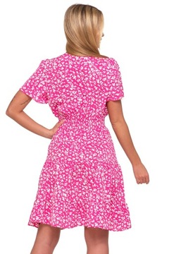 ЛЕТНЕЕ ПЛАТЬЕ ЖЕНСКОЕ С ЦВЕТОМ И РУКАВАМИ-БАБОЧКАМИ МОДНЫЙ MORAJ R.S