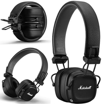 O1 Słuchawki nauszne Bluetooth Marshall Major IV czarne