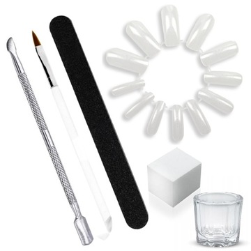 Acrylic FLEXY GEL Набор акриловых гелей большой XXL CLEAR