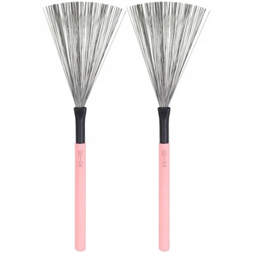 1 Pair Wooden Handle Drum Brushes Percussion