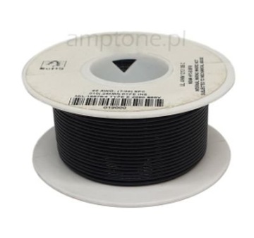 Kabel jednożyłowy Teflon 0,35mm2 czarny