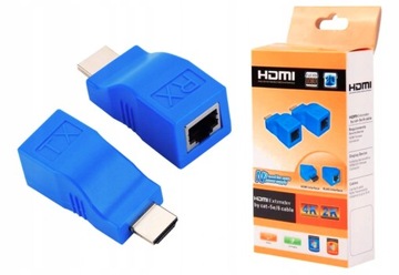 РАСШИРИТЕЛЬ HDMI ЧЕРЕЗ РАЗЪЕМ RJ45 CAT 5E/6 30M LAN