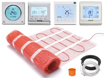 KOMPLETNY ZESTAW MATA GRZEJNA GRZEWCZA 10m2 170Wm2
