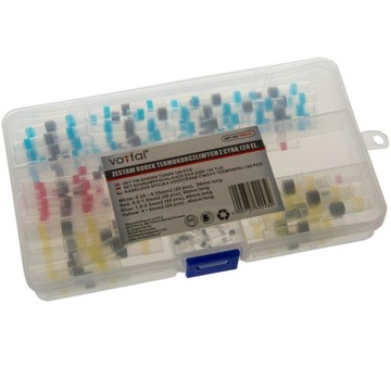 Термоусадочная трубка с жестью, быстроразъемный разъем, 120 шт.