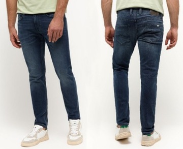 MUSTANG OREGON SLIM K spodnie jeansowe rurki W32 L32