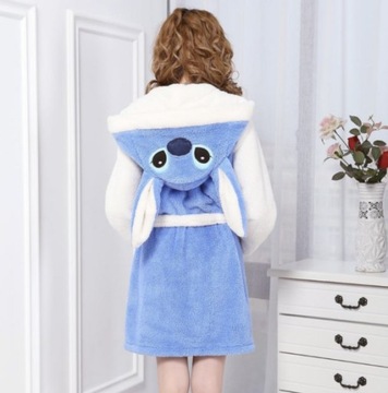 ХАЛАТ ЖЕНСКИЙ LILO AND STICH STITCH ПОДАРОК ​​ДЛЯ ЕЕ РАЗМЕРА M