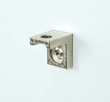 Кронштейн полкодержателя с двумя отверстиями, никель