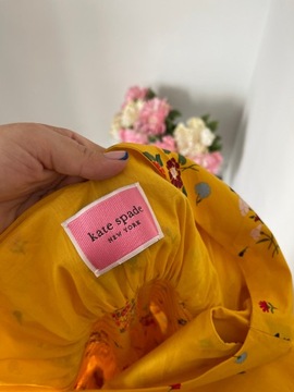 Kate Spade żółta letnia sukienka w kwiatki XS