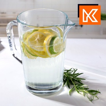 СТЕКЛЯННЫЙ КУВШИН ДЛЯ ВОДЫ ЛИМОНАДНЫЙ СОК 1,2л