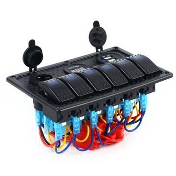 6-ЦИФРОВОЙ ПАНЕЛЬ С МОРСКИМ СВЕТОДИОДНЫМ ПЕРЕКЛЮЧАТЕЛЕМ 12В-24В