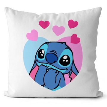 PODUSZKA STICH LILO I STICH PREZENT DLA DZIECKA JASIEK 40X40 CM MIKROFIBRA