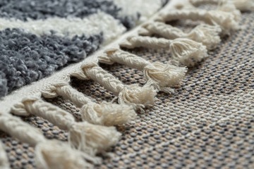 WELBEN CROSS мохнатая дорожка, цвет графит 70x250 хакано - КОВЕР LU WELBEN C