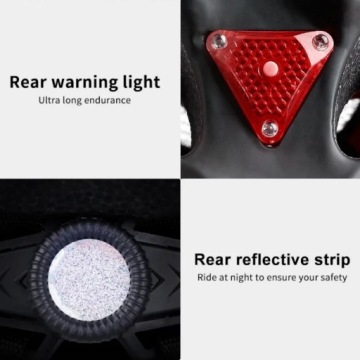 ВЕЛОСИПЕДНЫЙ ШЛЕМ Регулируемый M L XL для мужского и женского велосипеда со СТЕКЛО + СВЕТОДИОДНАЯ ЛАМПА