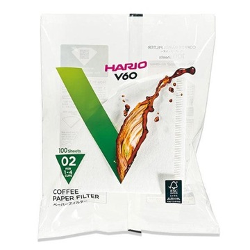 Hario Drip filtry papierowe V60-02 100szt VCF-02