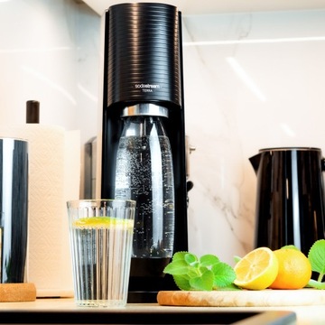 Набор для газирования воды Sodastream Terra Premium Neon Blue, 4 бутылки