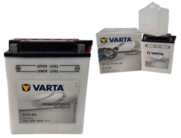 AKUMULATOR YB14-B2/B14-B2 12V 14Ah 190A VARTA NAJNOWSZY MODEL