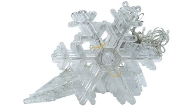 Светодиодные световые занавески звезды + теплые снежинки