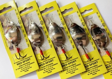 Błystka wahadłowa KARLINKA kołobrzeska Przychoćko K3 12g srebro, pamiątkowa