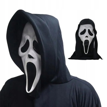 МАСКА УЖАСОВ HALLOWEEN GHOSTFACE ДЛЯ ВЗРОСЛЫХ