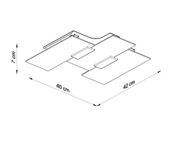 PLAFON LED NOWOCZESNA LAMPA ŚCIENNA FABIANO SZKŁO CHROM SALON SOLLUX