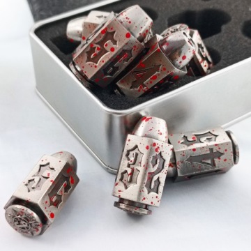 ВОЕННЫЙ СУВЕНИР МЕТАЛЛИЧЕСКИЙ КУБИК K6 1,6 СМ RPG ШЕСТИГРАННИК КОСТЬ